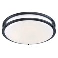 thumbnail image 2 of Designers Fountain Flush Mount Ceiling Light, 16 Inch Round LED DC Plastic Lighting Fixture Kitchen, Bedroom, Bathroom, and Hallway, Dimmable, 1800 Lumens, 3000K/4000K/5000K, Bronze, EV1416C3C-34, 2 of 4