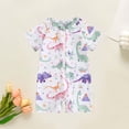 thumbnail image 4 of Cowsor Baby Boys One Piece Swimsuit Cute Print Half Placket Design Quick Dry UV Protection Swimwear for Toddlers Summer Beach Pool Activities, 4 of 5