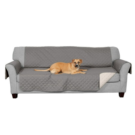 UPC: 0842229127904 | FurHaven Pet Products Reversible Large Sofa Furniture Protector – Gray/Mist Large Sofa
