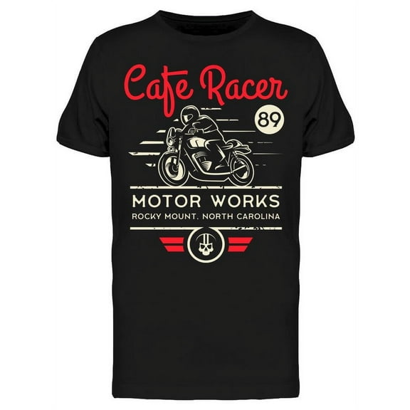 Cafe Racer Motor Works T-Shirt Men -Image by Shutterstock, Male 3X-Large