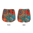 thumbnail image 3 of Balery Mandala Colorful Pantalones cortos deportivos para mujer con forro y dos bolsillos, elásticos, para entrenamiento, gimnasio, yoga-X-Large, 3 of 7