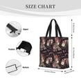 thumbnail image 2 of Defioc Romantic Paris Pattern Tote Bag for Women,Large Capacity Tote Bag with Zipper Casual Shoulder Handbags Shopping Bag, 2 of 8