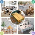 thumbnail image 4 of Thanksgiving Day Tablecloth Wrinkle Resistant Washable Tablecolths Table Covers Welcome Thanksgiving Pumpkin Harvest Table Cloths for Party Picnic Dinner Decor Rectangle,60x84inch, 4 of 5