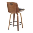 thumbnail image 6 of Corazza Counter Stools for Kitchen Counter in Fabric and Walnut Wood, Counter Height Chairs, Bar Stools Set of 2, Counter Height Chairs, Bar Stools For Kitchen Island, 6 of 6