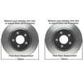 thumbnail image 6 of Detroit Axle - Brake Kit for 2011-2019 Ford Explorer Taurus, 2012-2019 Flex, 2011-2012 Lincoln MKS, Drilled Slotted Disc Brake Rotors Ceramic Brake Pads: 12.80" Front and 12.99" Rear Rotor, 6 of 10