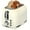 White, variant on 2 Slice Toaster, Wide Slots, Auto Shut Off, 6 Shade Setting, Perfect For Fruit Bread, Bagels, Waffles, Frozen Options, Easy Clean Crumb Tray, Black