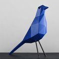 thumbnail image 3 of Diseño Geométrico Resina Azul Origami Adornos De Aves Decoración De Escritorio De Oficina Talla L Sunnimix Estatua de resina, 3 of 8