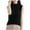 Black, variant on AherBiu Sweater Tank Tops for Women Knitted High Neck Sleeveless Summer Pullover Shirts Blouse