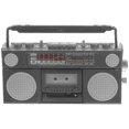 thumbnail image 1 of Dollhouse Building Supplies Mini Radio Model Decorative Miniature Dollhouse Radio Black 5.5X3.5cm Rectangular Shape 1Pack, 1 of 5