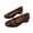 burgundy, variant on Women’s Square Toe Flats Soft Leather Slip On Shoes Comfortable Casual Dress Flats