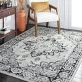 thumbnail image 2 of SAFAVIEH Tulum Izabelle Traditional Area Rug, 5'3" x 7'6", Ivory/Black, 2 of 8