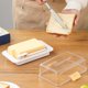 thumbnail image 4 of Plato Mantequilla Hermético Con Caja Almacenamiento Queso Sellado Tapa para Encimera () Blanco, 4 of 9