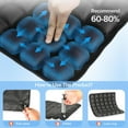 thumbnail image 2 of Travel Seat Cushion, Airplane Cushion Long Flight, Airplane Gadgets Inflatable Seat Cushions, Portable Airline Cushion With Air Pump, Wheelchair Cushions,Pressure Relief Seat Cushion-1 Black, 2 of 7