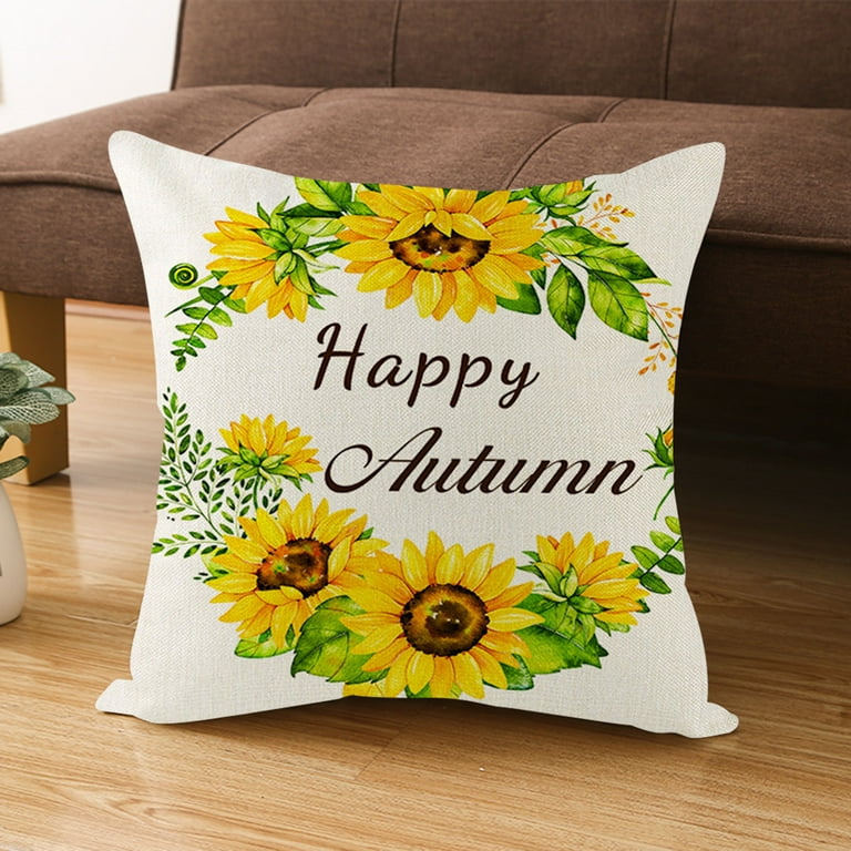 Fall Harvest Decorative Throw Pillow Covers 18x18in