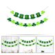 thumbnail image 5 of KAKOWELY 1 juego de pancarta decorativa para el Día de San Patricio con forma de trébol y sombrero para colgar en la pared., 5 of 5