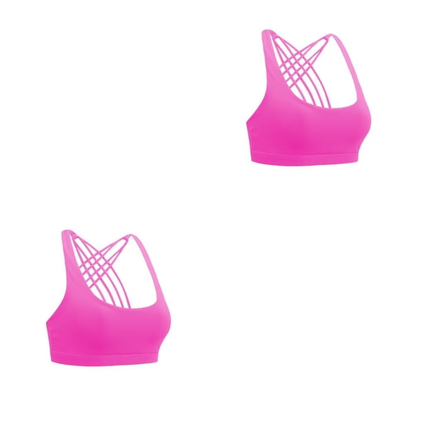 Sonducket Sujetadores deportivos Material premium Sujetador de fitness Deporte Prop Back Sweet Gift Diseño único para mujer Chica Rose Red S Rosa roja S 2piezas Sonducket CBP362460