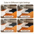 thumbnail image 7 of ODIKA 4'x6' Ultra-Soft Area Rug, Black Orange Abstract Geometric Dynamic Curved Shapes with Modern Flair Washable, Bare feet friendly, Silk-Touch for Bedroom Home office, 7 of 7