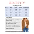 thumbnail image 6 of Women's Lightweight Cardigan Sweater Long Sleeve Crewneck Button Down Knit Cardigan(Coffee M), 6 of 6