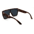 thumbnail image 4 of Animal Print Flat Top Rubberized Matte Plastic Shield Mob Sunglasses Snake Skin Black, 4 of 4