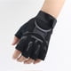 thumbnail image 2 of Guantes de Fitness de medio dedo para hombre, manoplas deportivas para levantamiento de pesas, protegen la muñeca, entrenamiento de gimnasio, manoplas deportivas para levantamiento de pesas Fivean Guantes deportivos, 2 of 2