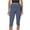 Navy, variant on ZZwxWA Capri Leggings for Women Fold Over Gym Yoga Pants Stretch Casual Bottoms High Waisted Athletic Summer Outfits
