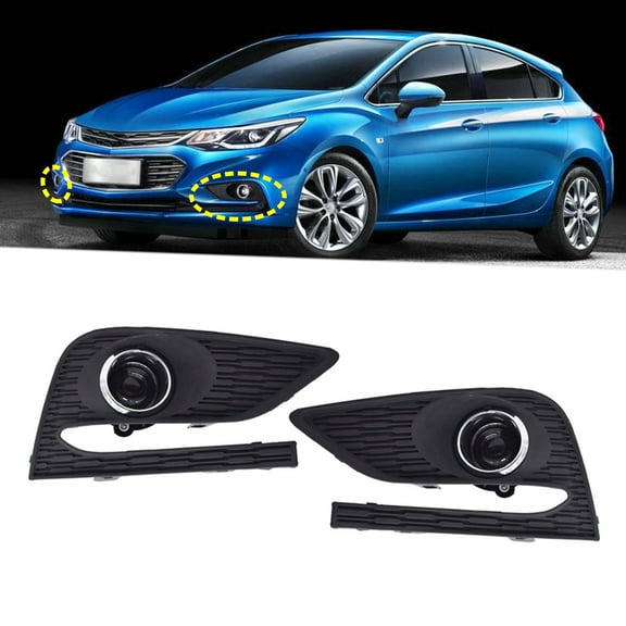 Pair of Fog Light Lamps Kit Fit for Chevrolet Cruze 2016-2018