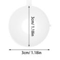thumbnail image 2 of FESTFENDS 250pcs Plastic Dome Screw Cap White Protective Cover For Automotive Repairs, 2 of 8