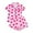 Heart Pink, variant on Pink Black Cute Bow/Floral/Heart Print Pajama Set for Women - Milk Silk Sleepwear & Lounge Wear, Button-Down Collar Top with Shorts, Soft Comfort in Multiple Patterns Pink