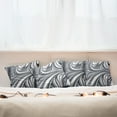 thumbnail image 4 of Ambesonne Abstract Throw Pillow Cover 4 Pack, Black White Surreal Art, 24", Grey, 4 of 5