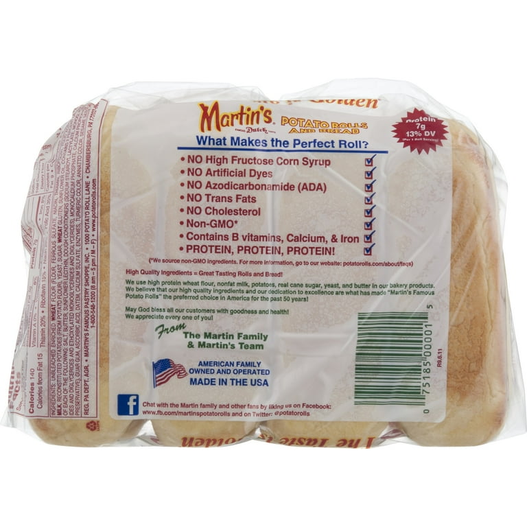 Martin's Long Roll Potato Rolls - Pack of 3 - Walmart.com