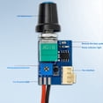 thumbnail image 3 of 2 Controladores de Velocidad de Ventilador PWM de y 12 V CC con Interruptor de Perilla, Regulador de Equipo Eléctrico para Ventiladores de Caja de Computadora., 3 of 5