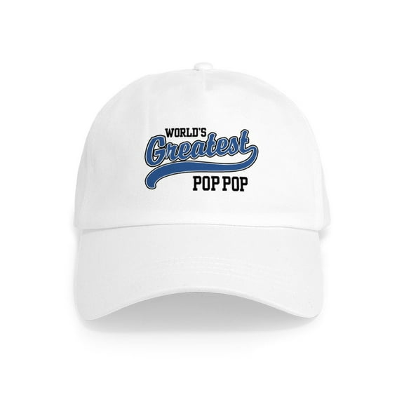 CafePress - World's Greatest Pop Pop Cap - Adjustable 100% Brushed Unisex Casual Cotton Baseball Cap, Beige, 1