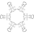thumbnail image 3 of shiyou-Small Binder Clips, 3/4 Inch (19mm), 50 Pack Mini Clips (White), 3 of 4