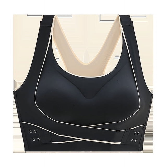 Chaleco deportivo de verano sin costuras, estilo de talla grande, ropa interior para mujer, sujetador pequeño con pecho grande fruncido y pared lateral alta, cubierta para el pecho