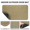 thumbnail image 2 of Uxcell 1-Pack Alfombra para la puerta principal, 30x18 pulgadas, poliéster, entrada interior y exterior, respaldo de goma antideslizante [Café negro], 2 of 7