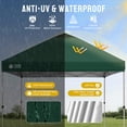 thumbnail image 6 of CROWN SHADES 10x10 Pop Up Canopy Tent with One Push Setup Easy Outdoor Sun Shade for Events, Parties, Camping Forest Green, 6 of 8