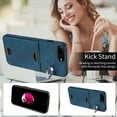 thumbnail image 2 of Allytechgroup Wallet Phone Case for iPhone 8 Plus/7 Plus with Stand, RFID Blocking PU Leather Shockproof Cover with Kickstand & Credit Card Slot Drop Protection for iPhone 8 Plus/7 Plus, Blue, 2 of 10