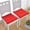 #5 Red【1x Chair Cushion】, variant on Solid Color Chair Cushion, Frosted Fabric Seat Pad, Sturdy Dining Office Chair Mat, Comfortable Support for Seating, Gray