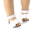 thumbnail image 3 of Fortune Baby Girl Sandals Summer Solid Stripe Bow Knot Flat Princess Shoes, 3 of 8