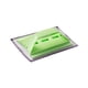 thumbnail image 4 of Limpiador de rieles de vidrio y ventanas con raspador, limpiador de ventanas portátil Verde, 4 of 9