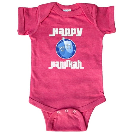 

Inktastic Happy Hanukkah Dreidel Gift Baby Boy or Baby Girl Bodysuit