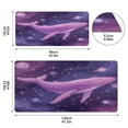 thumbnail image 3 of Leather Keyboard and Mouse Desk Mat Office Desk Accessories Protective Office Desk Decor Desk Pad Mat for Gaming, Work from Home, Office Whale in Space 16.5" x 35.4", 3 of 9
