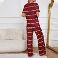 thumbnail image 4 of Comfortable Women's Pajamas Women'S Spring And Summer Striped Pajamas Pajamas Set, Women Pajama Sets XXXXL, 4 of 5