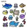 thumbnail image 1 of Parches bordados de animales de dibujos animados mezcla de algodón bordado insignia ropa accesorio de bricolaje Vogacara HA7903-00B, 1 of 6