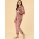 thumbnail image 4 of Conjunto de pijama Allegra K para mujer rojo M, 4 of 6