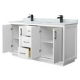 thumbnail image 7 of Wyndham Collection WCF111166DGBCMUNSMXX Icon 66" Free Standing Double Basin Vanity Set -, 7 of 7