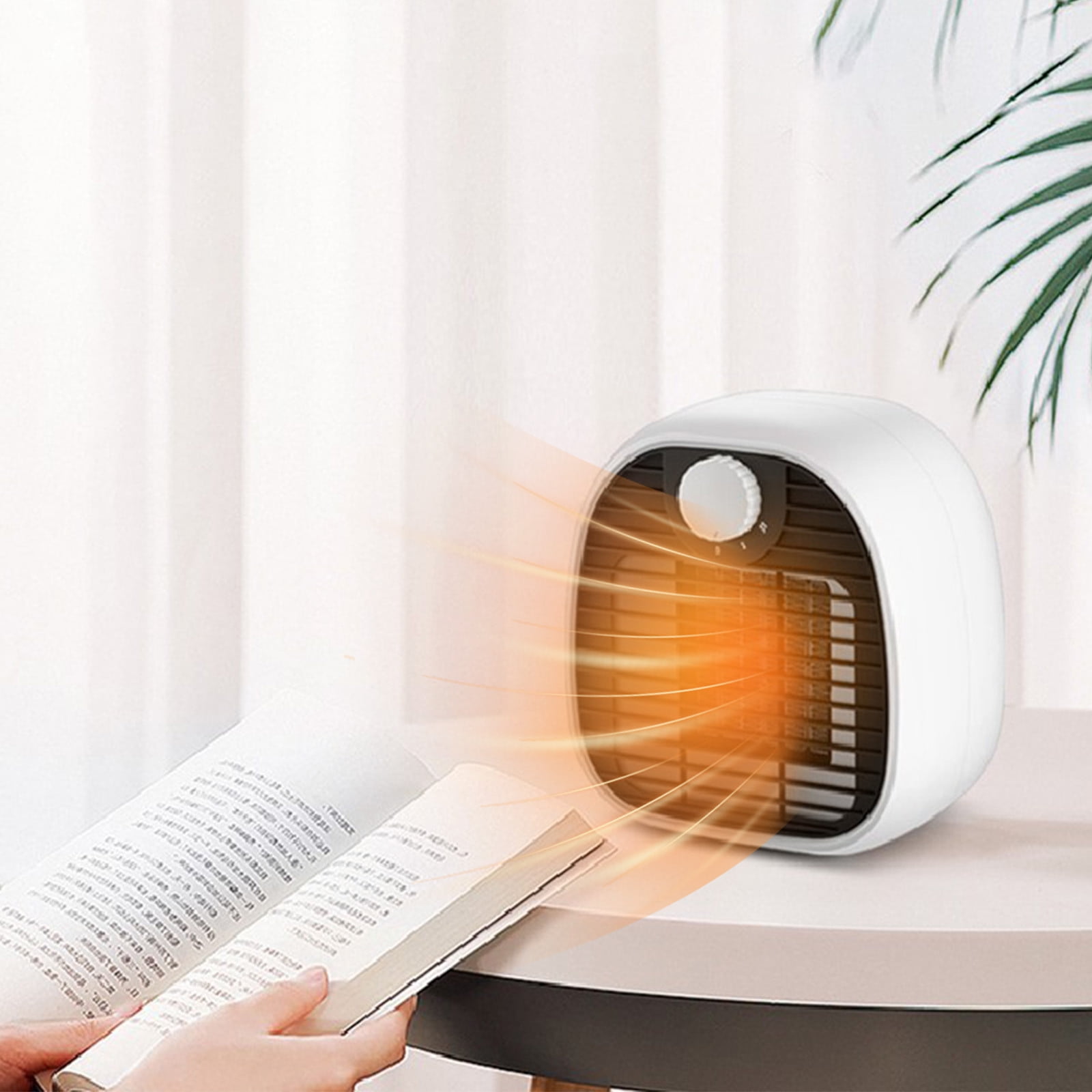 Ywbawe Portable Indoor Heater Fast Heating Ceramic Small Heater with Two Speed Temperature Adjustment Safe and Quiet for Bathroom Office and Baby