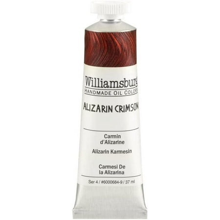 UPC: 0877463000003 | Williamsburg Handmade Oil Color 37ml Tube Alizarin Crimson