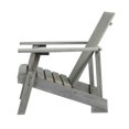 thumbnail image 5 of Irving Outdoor Patio Modern Acacia Wood Adirondack Chair, Gray, 5 of 9