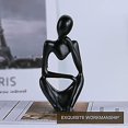 thumbnail image 5 of Estatua de pensador nórdico, escultura de pensador abstracto, estatuilla de pensador de resina hecha a mano, adorno de pensador, artesanía moderna, arte Po, 3 uds., 5 of 5
